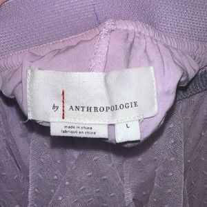 Anthropologie ruffled tulle midi skirt size L